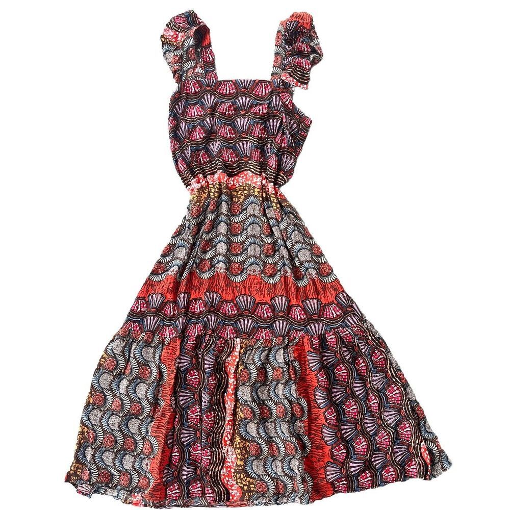 Anthropologie Corey Lynn Calter Red and Black Maxi Dress